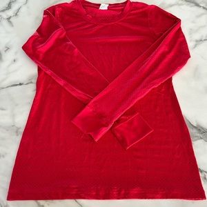 Zyia Long Sleeve Chill Red Shirt